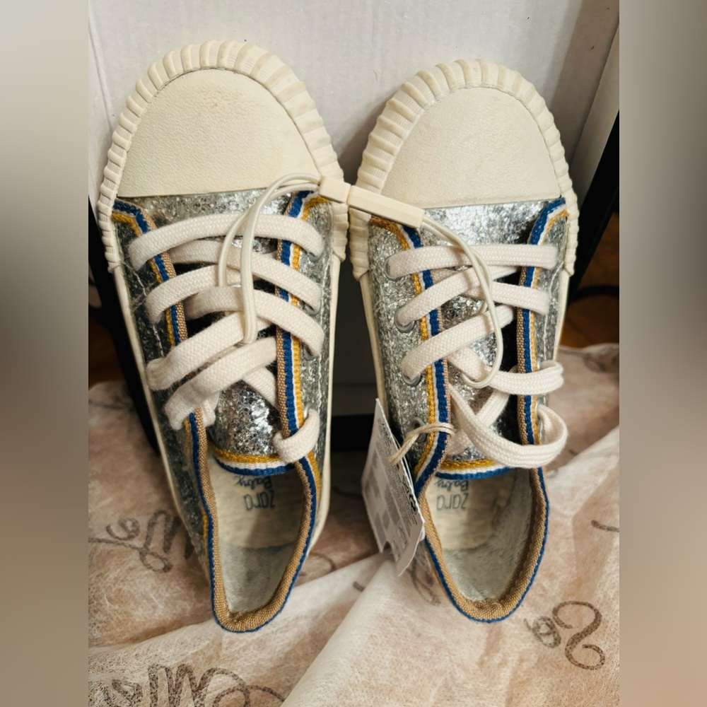 Zara boys shiny sneakers